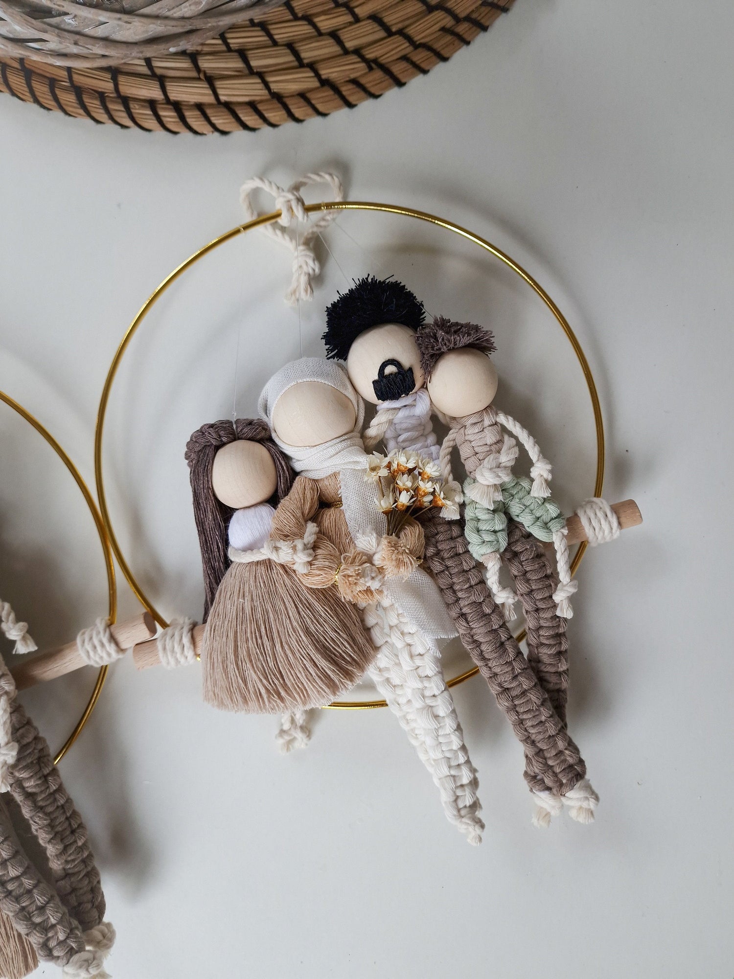 ECOMOOJ  Macrame personalized gift for a friend's birthday, wedding anniversaries,new home, gift for parents, - ECOMOOJ  Private Limited