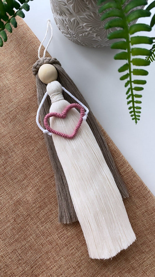Handmade Doll Wall Hanging – Boho Home & Nursery Décor | Ideal Gift for Birthdays & Baby Showers